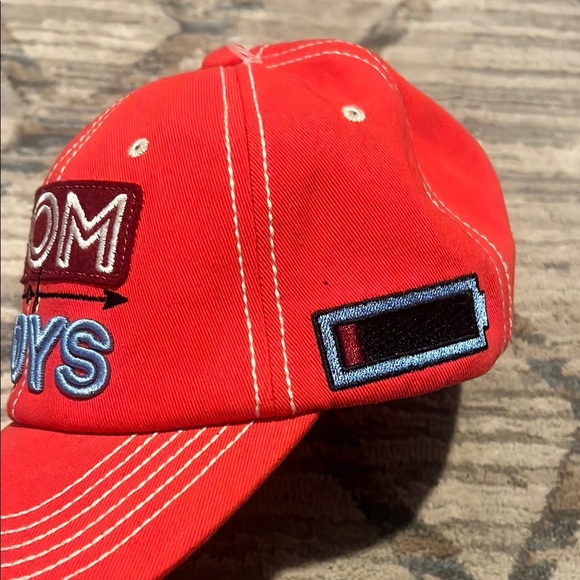 Red “Mom of Boys” Embroidered Hat NWOT - Picture 2 of 7